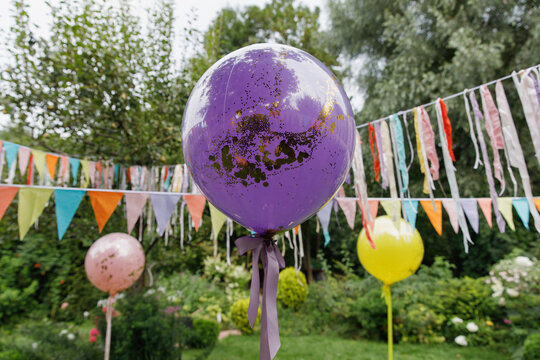 Birthday set in the garden