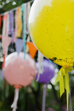 Birthday set in the garden