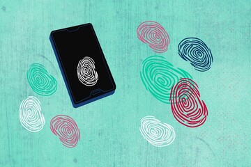Biometric phone lock concept