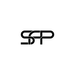 sfp initial letter monogram logo design