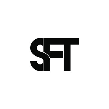 sft initial letter monogram logo design