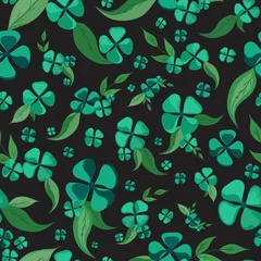  unieke groene bloemen in naadloze patroon-vector © Maha