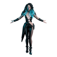 Paranormal Queen Woman, 3D Rendering, 3D Illustration