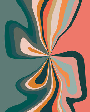 Summery Abstract Tropical Floral Pattern
