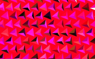 Dark Pink, Yellow vector texture with triangular style.