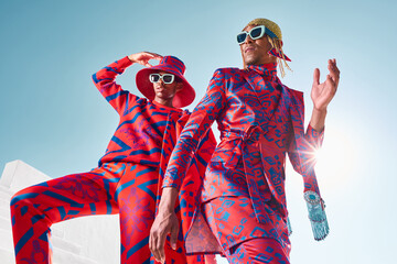 Futuristic pattern fashion