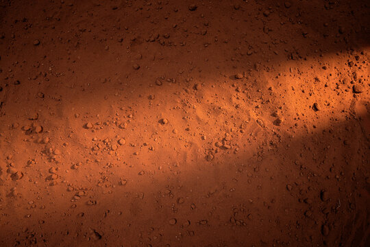 Mars surface red sand