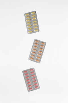 Pill blister background