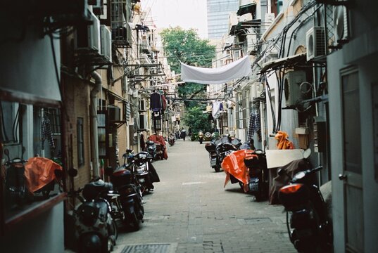 Narrow streets in Shanghai