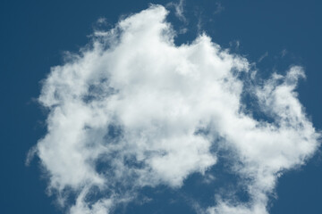 Many small clouds in blue sky.Summer cloudy.White clouds floating in the sky.