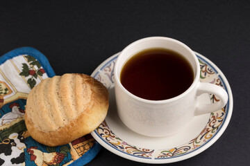 Café con pan dulce, una forma normal o común de tomar café en Guatemala