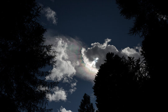 rainbow on sky