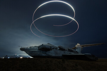 mystic plane lost at night