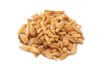 white background dry dried roasted Liriope Platyphylla Broadleaf Liriope