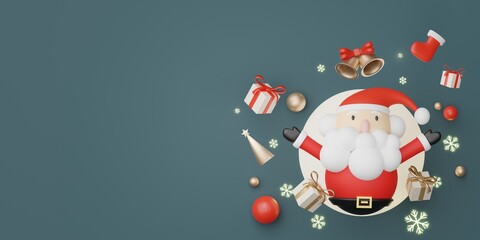 3d Display scene for product and cosmetic presentation with Merry Christmas and Happy new year concept. Modern geometric. Platform for mock up and showing brand.