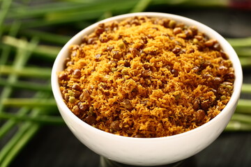 Indian spicy namkeen, savory snack mixture.