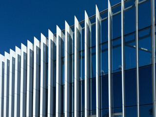modern office building with sky