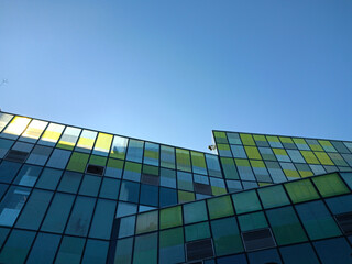 modern office building with sky