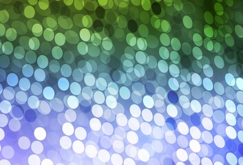 Light Pink, Green vector pattern with spheres.