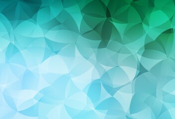 Light Green vector abstract mosaic pattern.