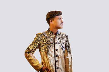 young indian man in traditional wear