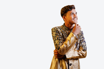 young indian man in traditional wear