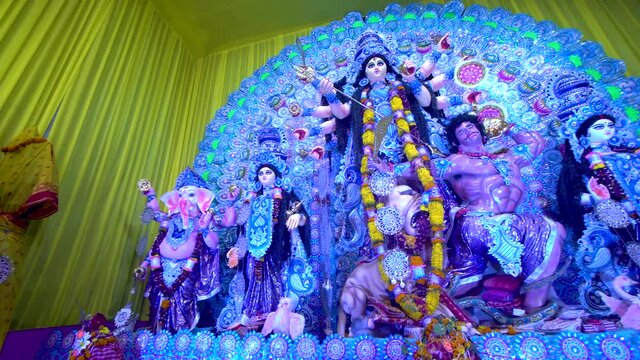 The biggest festival of West Bengal is Durga Puja with the idol of Durga Thakur. Durgapujo in West Bengal is famous all over the world. It is especially popular among Hindus.