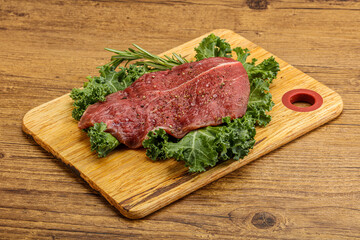 Raw beef steak for grill