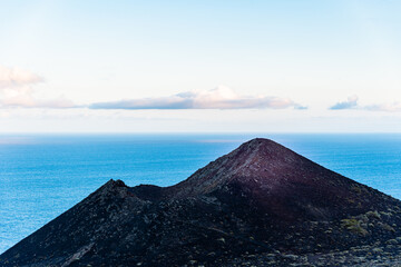 Mountain of Lagi, a volcano cinder cone in the Island of La Palma, one of the Canary Islands, in...