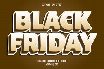 Black friday editable text effect comic style