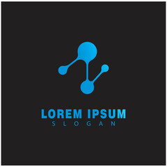 Molecule symbol logo template vector illustration design