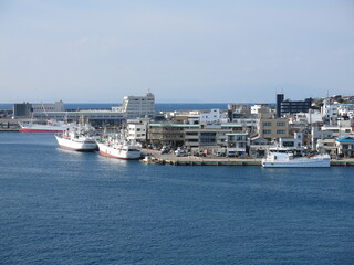 マグロ漁船が停泊する三浦市の三崎漁港　Misaki Fishery Port