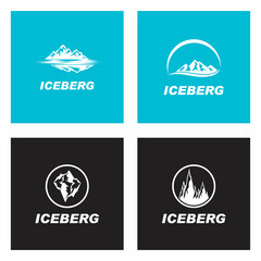 Ice berg Logo Template vector symbol nature