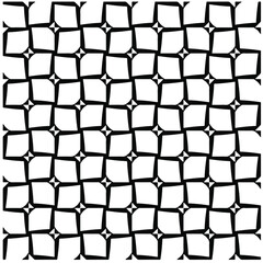 Seamless vector pattern in geometric ornamental style. Black pattern.