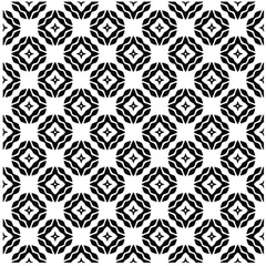 Poster Seamless vector pattern in geometric ornamental style. Black pattern. © t2k4