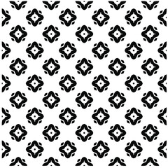 Naklejka premium Seamless vector pattern in geometric ornamental style. Black pattern.