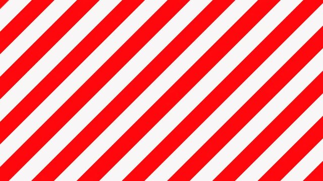 Background red white stripes. Seamless loop 4k animated video.