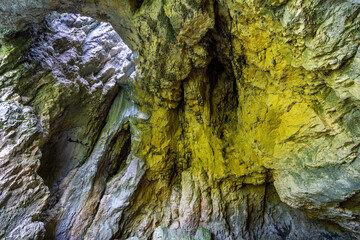 Breathtaking stalactite caves in the Danube valley near Beuron