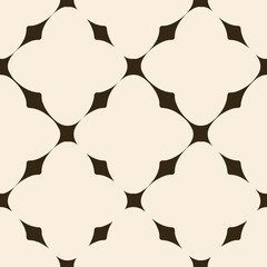 RETRO trendy seamless pattern with brown and offwhite repeat pattern print background