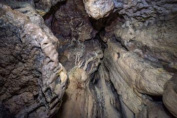 Breathtaking stalactite caves in the Danube valley near Beuron