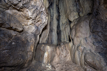 Obraz premium Breathtaking stalactite caves in the Danube valley near Beuron
