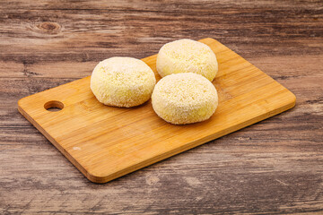 Raw potato zrazy for cooking