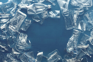 透明なコップや容器のプラスチック製品