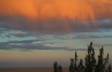 sunrise over the river