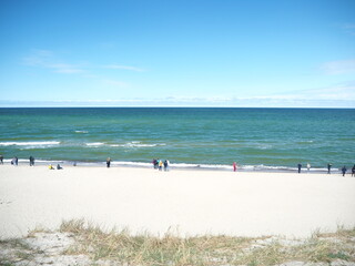 Fototapeta na wymiar Sand dunes by the sea. 