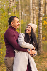 Fototapeta premium Lovely couple having fun together in nature.