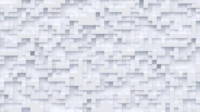 Geometric modern animated seamless looping abstract background. 3d render design element, creative motion graphics, moving geometrical pattern