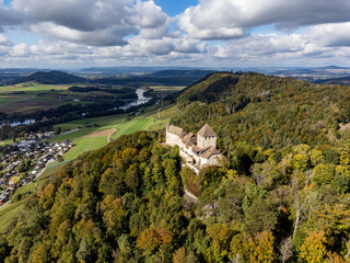 Fototapeta premium Die Burg Hohenklingen bei Stein am Rhein