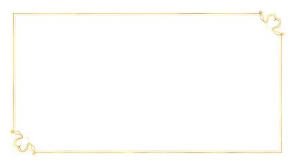 ハートのフレーム　金（ワイド）