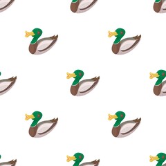 Wild duck pattern seamless background texture repeat wallpaper geometric vector